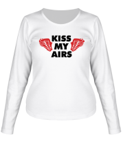 Женская футболка длинный рукав Kiss my Airs фото