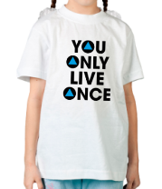 Детская футболка You Only Live Once фото