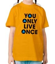 Детская футболка You Only Live Once фото