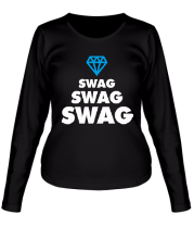 Женская футболка длинный рукав Swag Lines Diamond фото