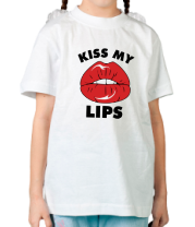 Детская футболка Kiss my Lips фото