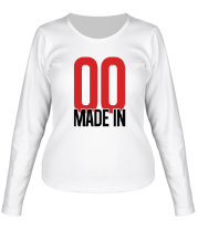 Женская футболка длинный рукав Made in 00s фото