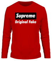 Мужская футболка длинный рукав Supreme Original Fake фото