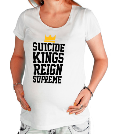 Футболка для беременных Supreme Suicide Kings