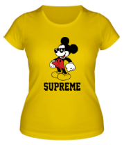Женская футболка Supreme Mickey Mouse фото