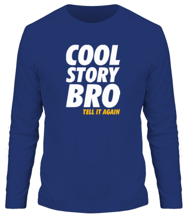 Мужская футболка длинный рукав Cool Story Bro