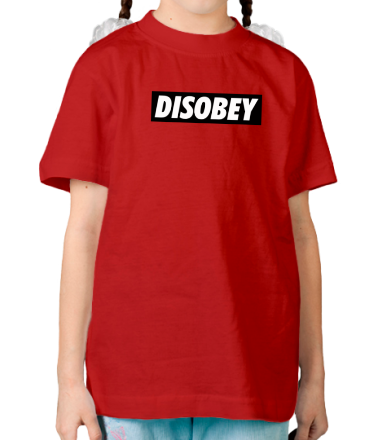 Детская футболка Disobey