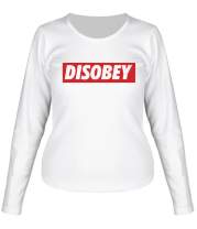 Женская футболка длинный рукав Disobey фото