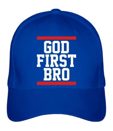 Бейсболка God First Bro