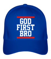 Бейсболка God First Bro фото