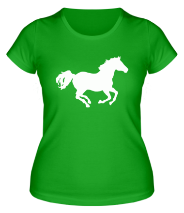 Женская футболка Лошадь