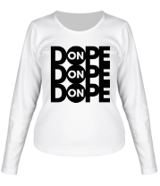 Женская футболка длинный рукав Dope ON фото