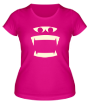 Женская футболка Монстр с клыками фото