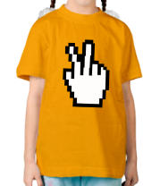 Детская футболка Курсор знак виктори фото