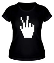 Женская футболка Курсор знак виктори фото