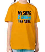 Детская футболка My Swag is Bigger фото
