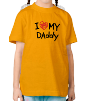 Детская футболка I love my Daddy фото