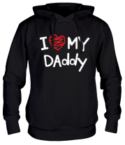 Толстовка худи I love my Daddy фото