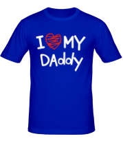 Мужская футболка I love my Daddy фото