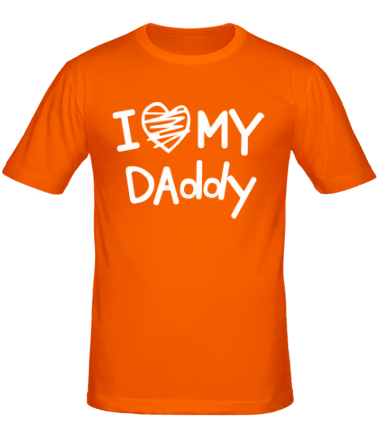 Мужская футболка I love my Daddy