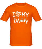 Мужская футболка I love my Daddy фото