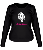 Женская футболка длинный рукав Мерлин Монро (Marilyn Monroe) фото