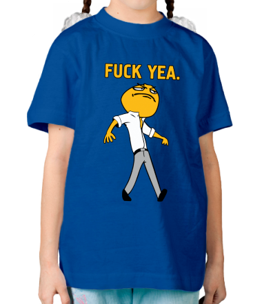 Детская футболка Fuck yea mem
