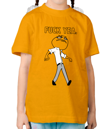 Детская футболка Fuck yea mem