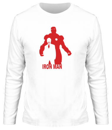 Мужская футболка длинный рукав Ironman (Железный человек)