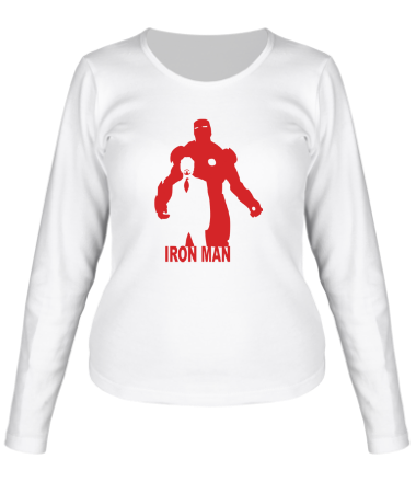 Женская футболка длинный рукав Ironman (Железный человек)
