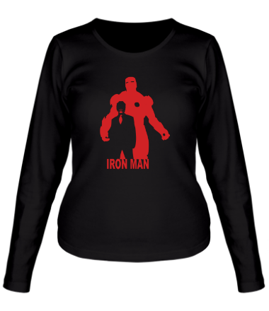 Женская футболка длинный рукав Ironman (Железный человек)