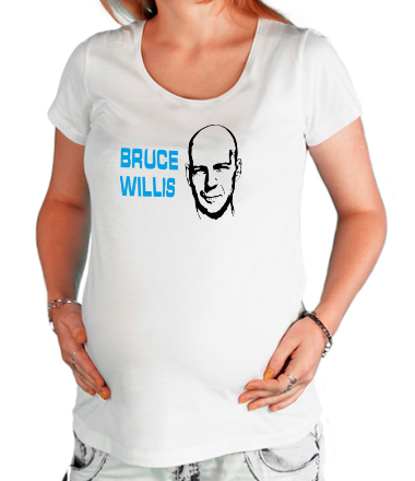 Футболка для беременных Bruce Willis