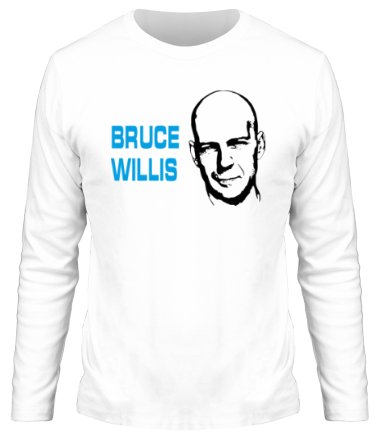 Мужская футболка длинный рукав Bruce Willis