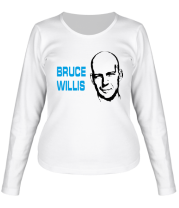 Женская футболка длинный рукав Bruce Willis фото