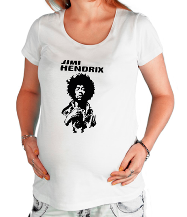 Футболка для беременных Jimi Hendrix