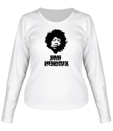 Женская футболка длинный рукав Jimi Hendrix