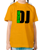 Детская футболка Official DJ фото
