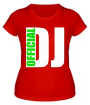 Женская футболка Official DJ фото