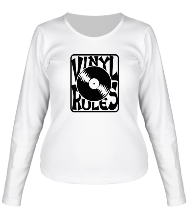 Женская футболка длинный рукав Vinil Rules