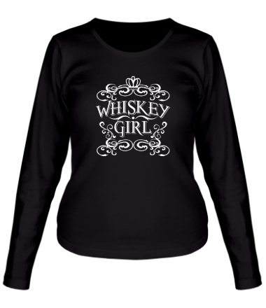Женская футболка длинный рукав Whiskey Girl
