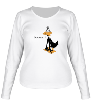 Женская футболка длинный рукав Даффи Дак. Oooops! фото
