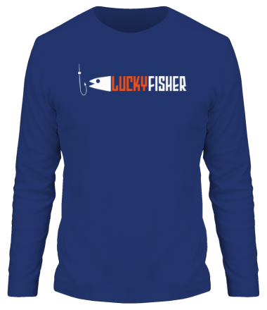 Мужская футболка длинный рукав Lucky fisher
