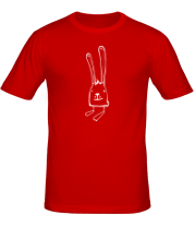 Мужская футболка Ушастый заяц фото