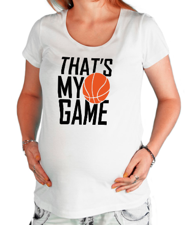 Футболка для беременных Basketball that's my game