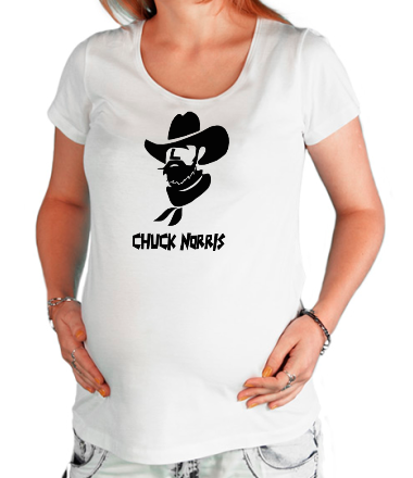 Футболка для беременных Chuck Norris