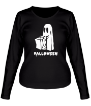 Женская футболка длинный рукав Хэллоуин фото