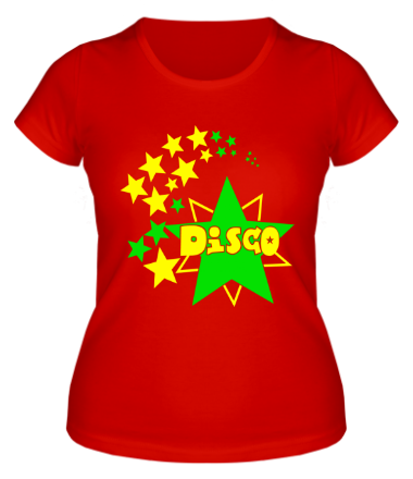 Женская футболка Disco