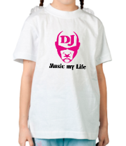 Детская футболка DJ. Music my life фото