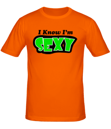 Мужская футболка I know I'm sexy