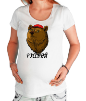 Футболка для беременных Русский Медведь фото